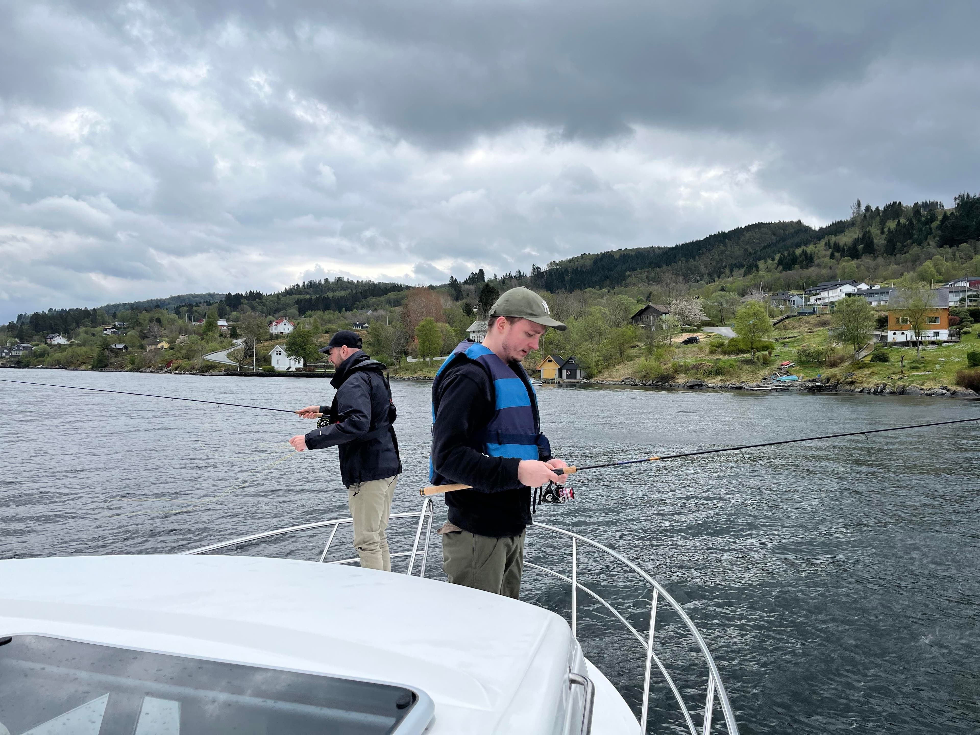 Fishing from the boat